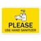 Signmission Safety Sign, OSHA Notice, 3.5" Height, Please Use Sanitizer, 10PK OS-NS-D-35-25586-10PK - alternate 1